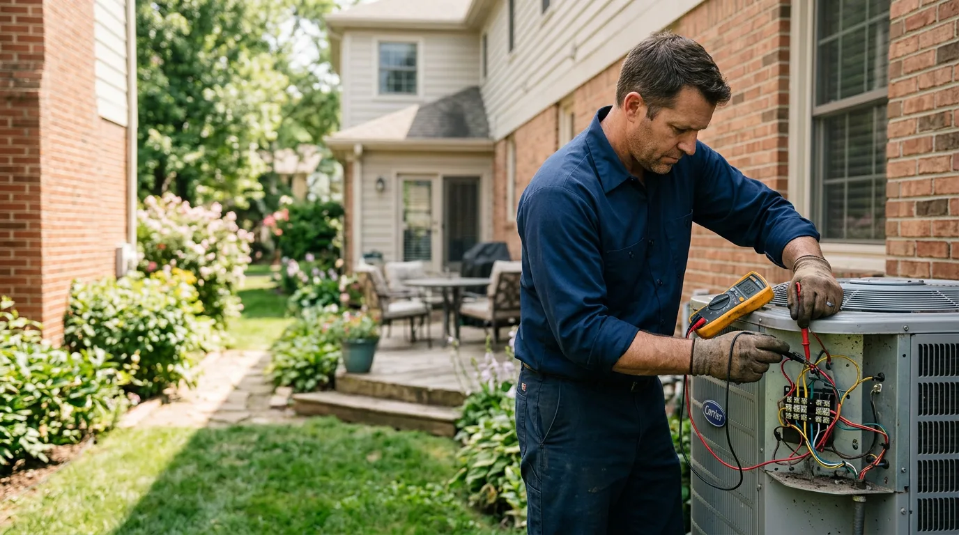 HVAC technician working near Pecks Mill, WV